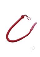 Leather Devil Tail Whip Red